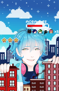 melon-mini:  Aoba print for ACEN!(((Please come see me people…;-;
