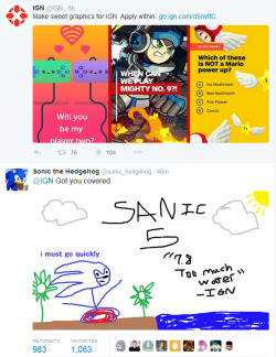 sonicthehedgehog:  Tumblr, what do you think? We’re pretty