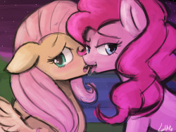 nsfwneko:  belated 30minutechallenge - “Pinkie Pie and Fluttershy