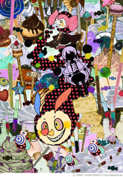 wakusei-obaland:  お菓子の魔女と魔法少女なぎさ