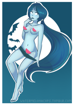 watermelonacups:  A Marceline commission for @keppat​ and again,