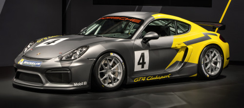 carsthatnevermadeit:  Porsche Cayman GT4 Clubsport, 2016. A track-focused version of the Porsche Cayman has been shown at the LA Auto Show