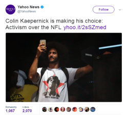 honestlyyoungpersona:  Colin Kaepernick is a hero! He stood up