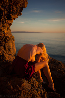 Cherish on the surface of an alien planet. Or at the Avila Cliffs