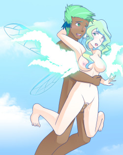 Some sky sex! A version with my usual wing ears and ephemeral