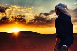 blakeshattuck:  Desert Sunset outside of Dubai. Beautiful moments