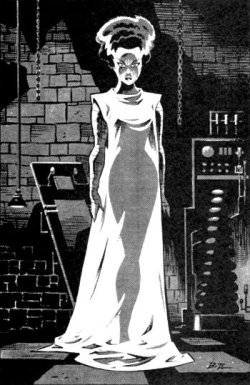 casualtiesandtragedies: Frankenstein’s Bride by Bruce Timm