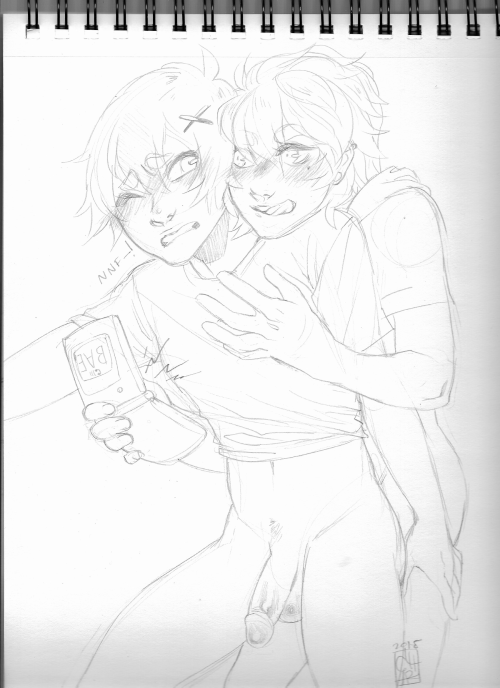 chazart:    Ali sketchbookAll characters ©  Ali and PajuxiI apologize for poor scans, the sketchbook is bigger than my scanner