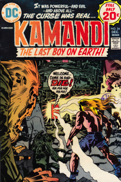 Kamandi No. 24 (DC Comics, 1974). Cover art by Jack Kirby.From