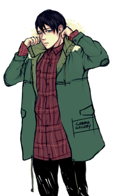 gabbiegallery:  Makoto’s winter clothes are warmer than his