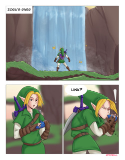 some-horny-guy:  Link & Ruto’s Riverside Reunion by Afrobull