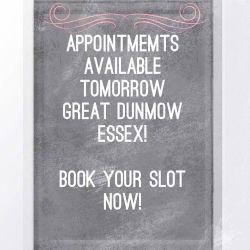 Spaces left for laser carbon treatments and tattoo removal tomorrow!