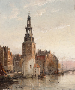 artisticinsight:The Montelbaanstower in Amsterdam, 1896, by Cornelis