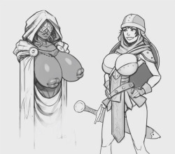 boobsgames:  Another characters’ sketches. Yes, I inspired