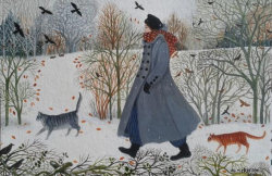 thegiftsoflife:  Another Walk in the Snow by Dee Nickerson 16x24cm