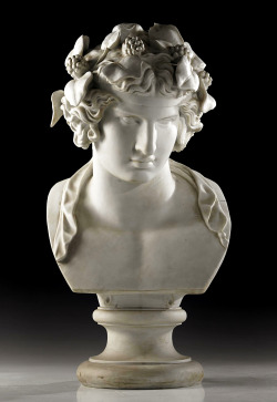 hadrian6:  Bust of Antinous. after the antique. 19th.century.biscuit