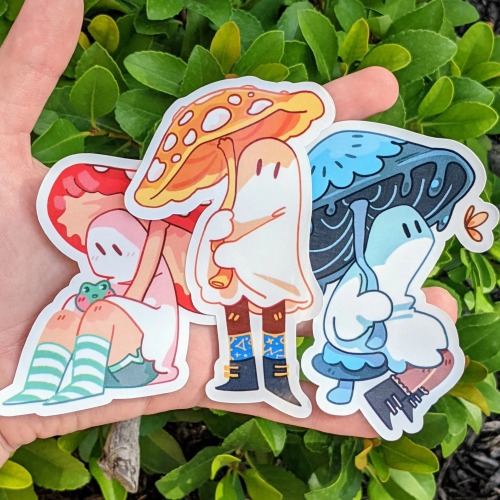 sosuperawesome:Ghost Stickers // Milky Tomato on Etsy