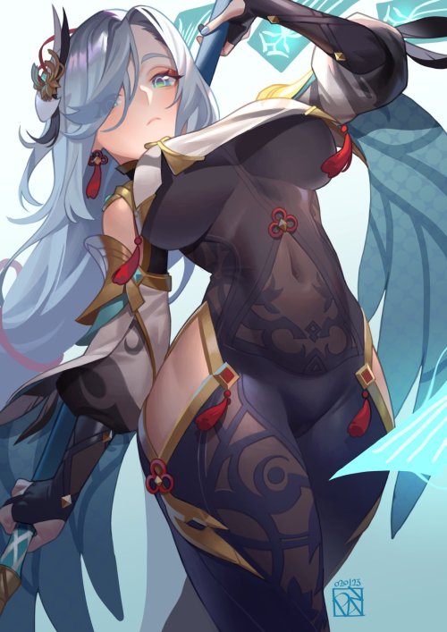 xsirboss:   Shenhe  ポチャン@poch4n https://twitter.com/poch4n/status/1621120009924939776/photo/1