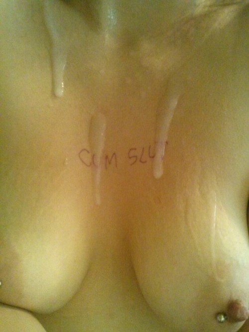 orgasm-junkiee:  Cum slut ;)  she said it…