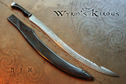 art-of-swords:  Handmade Swords: The Wyrm’s Kirous Maker: David