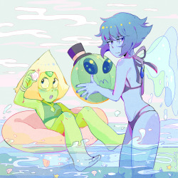 sumimimimi:  Beach gems   that school au 