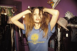 fuckyeah1990s:  Angelina jolie 19 old, By Michel bourquard 1994