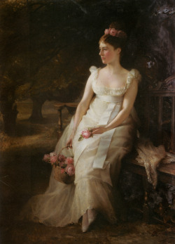 lacedheartt:  The Debutante (1886) by Edward Hughes