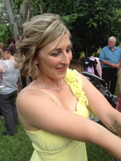 So here’s my beautiful wife at her best friends wedding.