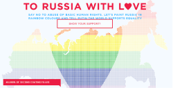 doctor-hollow:  holkie:  flapperwitch:  kitsune45:  earthdeep:  gliber-t:  heckyeahelsanna:  hadleyprouvaire:  danisnotonphil:  padalalalecki:  Amnesty International made this campaign to show Russia how many people around the world supports equality.