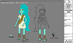 selected character model sheets from Mama Saidcharacter &