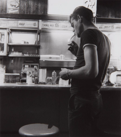 kafkasapartment:The Stoplight Café. 1966. Danny Lyon. Gelatin