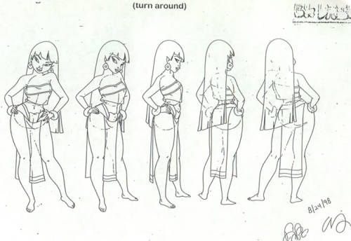 eatmyvision:  The Road To El Dorado Model Sheets of Chel 