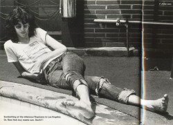 soundsof71:  Joey Ramone, sunbathing in Hollywood. What could