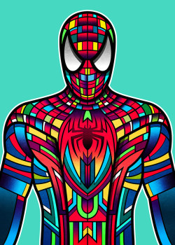 herochan:  Stained Glass Superheroes Created by Van Orton Design