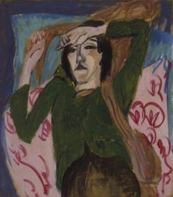 alongtimealone:  .Ernest Ludwig Kirchner ‘Woman in a Green