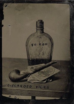 tuesday-johnson:  ca. 1860-90, “Discarded Vices,” [tintype,