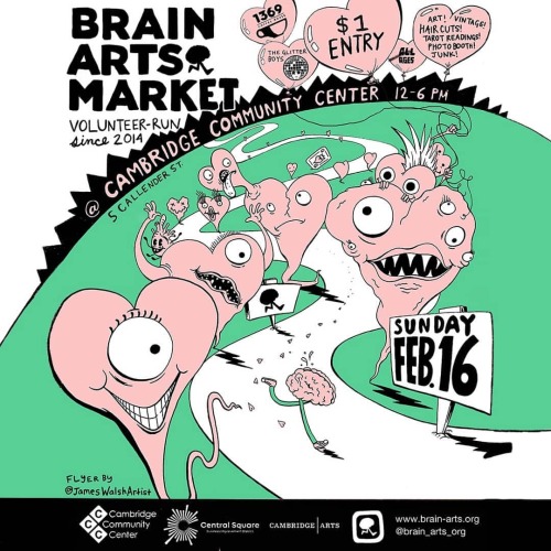 Hi, I’ll be doing caricatures at the Brain Market at fhe