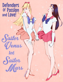 degraalaart:  Sailor Venus and Sailor Mars in old Barbie style.