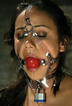 sensualhumiliation:  The transparent harness allows to feel her