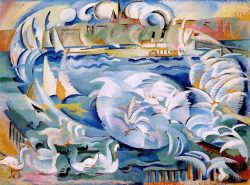 igormaglica:  Alice Bailly (1872–1938),    Geneva Harbor  (Flying