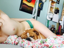 mama–mermaid:  My dog gets naked cuddles