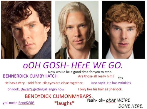 benedork-cumberbatch:  Inspired by a post I once saw titled “The Men of Tumblr”I (Devan) thought I’d explain to my mom and sister what was always going on when they asked what I was doing and I said “tumblr”.So I did this with my mother (red)