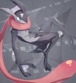 eevee-ray:  shiny greninja for sky-dreamworld 