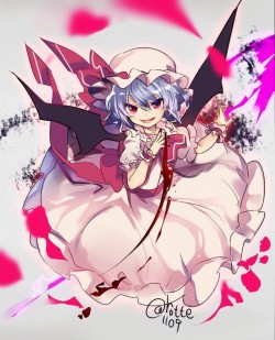 remilia scarlet (touhou) drawn by rotte (1109) - Danbooru