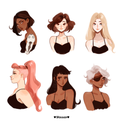 vickisigh: What if the Overwatch ladies changed their hair…? 