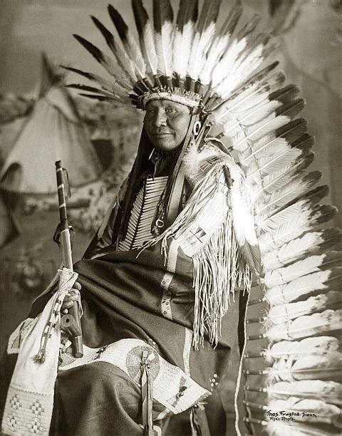 A Kiowa war chief, Satanta (Set'tainte, White Bear) was probably