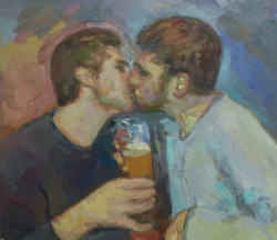 ydrorh: Kiss, 2019, Oil on canvas, 70x80 cm http://www.yisraeldrorhemed.com/
