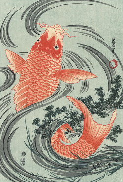 japaneseaesthetics:  Woodblock print, circa year 1800, Japan.,