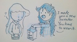 parttimedoodles:  Matching sweaters. 