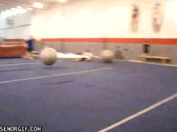 apollonian-man:BALL BOUNCING: Guys play around with the fitness